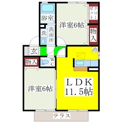 瀬高駅 徒歩25分 1階の物件間取画像